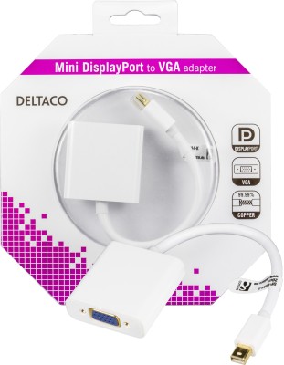 Adapter Mini DisplayPort till VGA, 0,05 meter - Vit