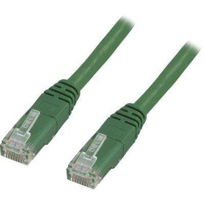 Nätverkskabel oskärmad Cat.6, RJ45, 0,5 meter - Grön