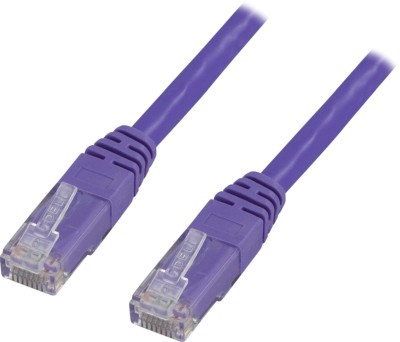 Nätverkskabel oskärmad Cat.6, RJ45, 10 meter - Lila