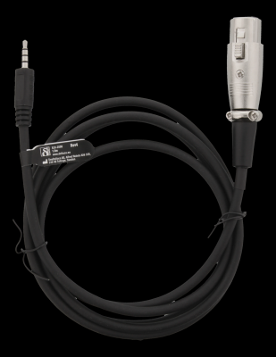 Deltaco XLR to 3,5mm adapter, 1,5m, 3-pin XLR, Cisco pinout, black#2