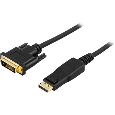 DisplayPort till DVI-D-kabel, 60Hz, 3 meter - Svart