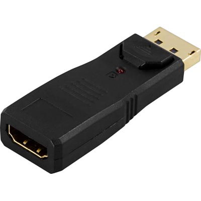 Adapter DisplayPort till HDMI, 1080p, 60Hz - Svart