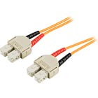 Fiberkablage SC till SC, duplex, multimode 1m