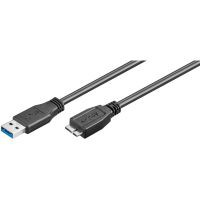 Goobay USB-A 3.0 - Micro-B 1M svart