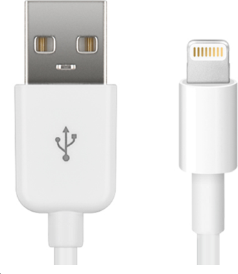 MicroConnect Lightning till USB-kabel, MFI, 0,5 meter - Vit