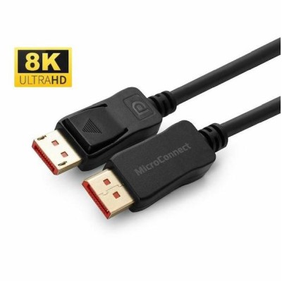 DisplayPort-kabel, DP 1.4, 8K@60Hz, MicroConnect, 2 meter - Svart