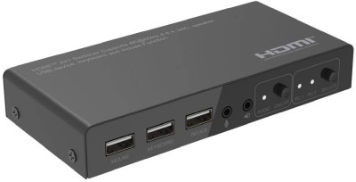 Systemswitch MicroConnect MC-HDMIKVM0201-4K, 2-vägs KVM, HDMI 2.0 4K@60Hz, hybrid USB-A/USB-C, ljud#1
