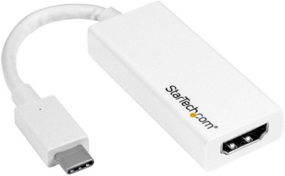 Adapter StarTech USB-C hane till HDMI hona, 4k@60 Hz - Vit