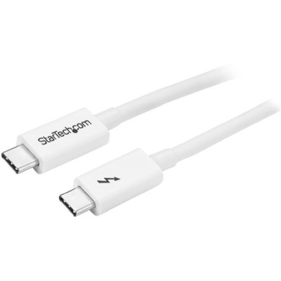 StarTech.com Thunderbolt 3 (USB-C) kabel, 20Gbps, 100W PD, 1 meter - Vit