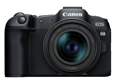 Canon EOS R8 + RF 24-50mm f/4.5-6.3 IS STM, 24,2 Mpixel, 40 bps, film 4K@60p, WiFi/Bluetooth