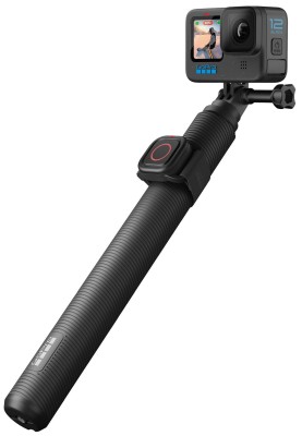 GoPro Extension Pole + Waterproof Shutter Remote Förlängningsstång för HERO/11/11mini/12/13, 25cm till 122cm, bluetooth fjärrkontroll