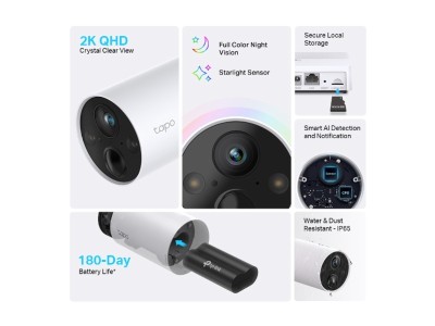 TP-Link Tapo C420S2 2K Wire-free camera 2-pack Wi-Fi, Wire-Free, 180-Day battery life#2