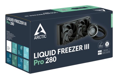 Arctic Cooling Liquid Freezer III Pro 280, 2x140mm - Svart#5