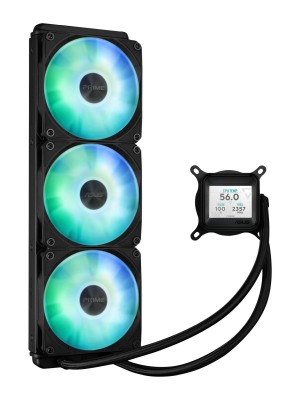 Asus Prime LC 360 ARGB LCD, 3x120 mm fläkt - Svart