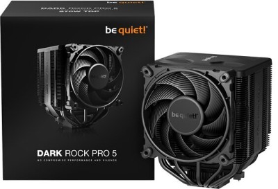 be quiet! Dark Rock Pro 5, Intel 1700/1200/1150/1151/1155, AMD AM4/AM5, 2x135 mm fläktar