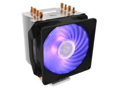 Cooler Master Hyper H410R, Intel 115x/1200/1366/2011/2066, AMD AM2/AM3/AM4/FM1/FM2, 92 mm fläkt, RGB LED#1