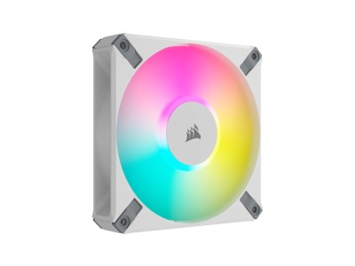 Fläkt 120 mm Corsair AF120 RGB Elite White, PWM - Vit