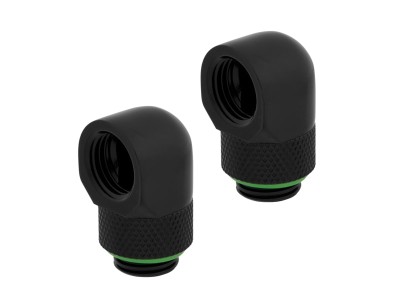 Corsair Hydro X Fitting Adapter 90°, 2-Pack - Svart#1