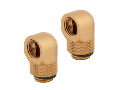 Corsair Hydro X Fitting Adapter 90°, 2-Pack - Gold