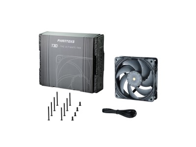 Fläkt 120 mm Phanteks T30, 3000 rpm, 101 cfm, PWM - Grå#5