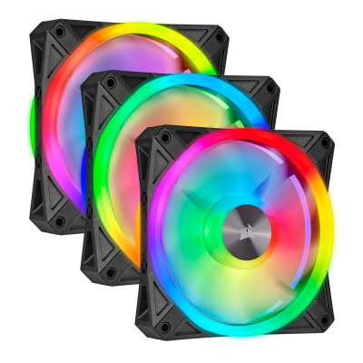 Fläkt 120 mm Corsair QL120, RGB, 3-Pack