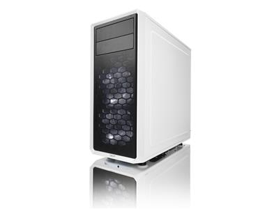 Fractal Design Focus G White, ATX, 2x120mm LED-fläktar - Vit