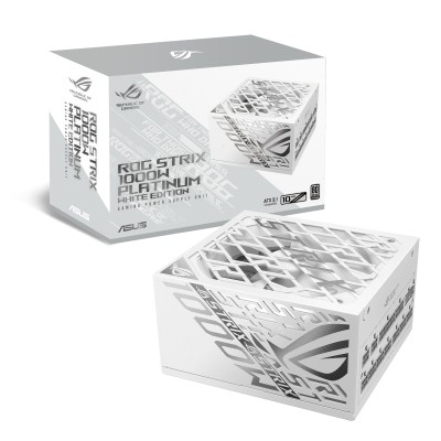 Asus ROG Strix 1000W Platinum White Edition, ATX 3.1, 80PLUS Platinum, GaN Mosfet, löstagbara kablar#5