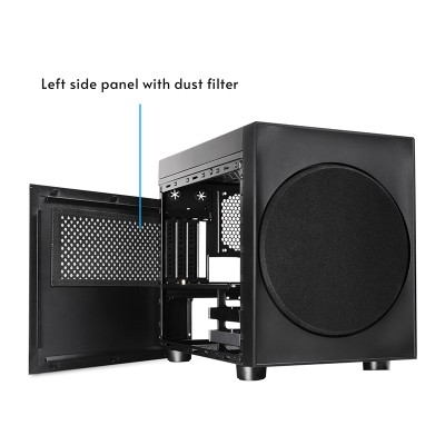 Chieftec The Cube CI-03B-OP, MicroATX, 200mm fläkt - Svart#6