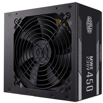 Cooler Master MWE 450W WHITE V2, ATX, 12 cm fläkt, 80PLUS White