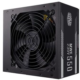 Cooler Master MWE 550W WHITE V2, ATX, 12 cm fläkt, 80PLUS White