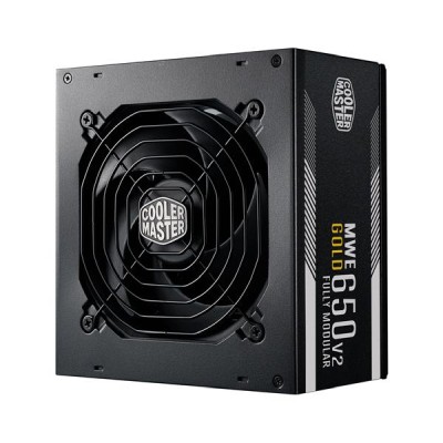 Cooler Master MWE Gold 650W V2 Full Modular, ATX, 12 cm fläkt, löstagbara kablar, 80PLUS Gold