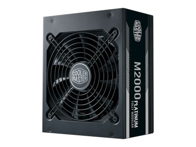 Cooler Master M2000 Platinum 2000W, ATX V2.52, löstagbara kablar, 135mm fläkt, 80PLUS Platinum