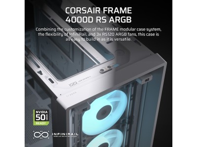 Corsair FRAME 4000D RS ARGB Modular Mid-Tower PC Case, ATX - Vit#4