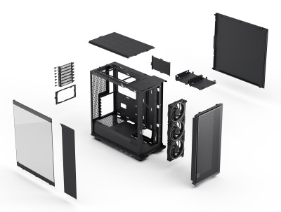 Fractal Design Epoch Black TG RGB Light Tint, ATX - Svart#11