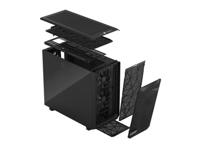 Fractal Design Meshify 2, ATX, Mörk TG, 3x140mm fläktar - Svart#9