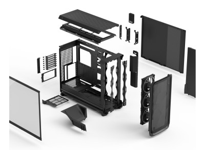 Fractal Design Meshify 3 XL Ambience Pro RGB TG Light Tint, ATX - Svart#10