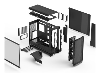 Fractal Design Meshify 3 XL Black RGB TG Light Tint, ATX - Svart#11