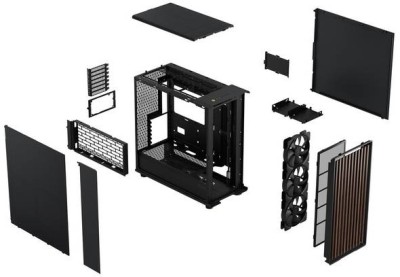 Fractal Design North XL Charcoal Black, ATX - Kolsvart#9