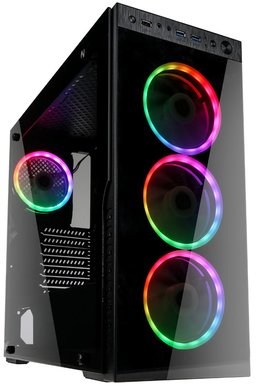 Kolink Horizon, ATX, RGB, Tempered Glass - Svart