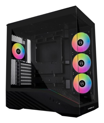 Lian Li Vector V100, ATX, TG, 4x120mm RGB PWM fläktar - Svart#1