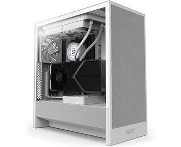 NZXT H5 Flow (2024) White, ATX - Vit