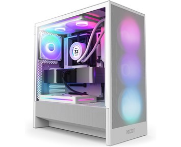 NZXT H5 Flow RGB (2024) White, ATX - Vit