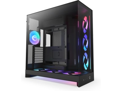 NZXT H9 Flow RGB+ 2025, E-ATX - Svart
