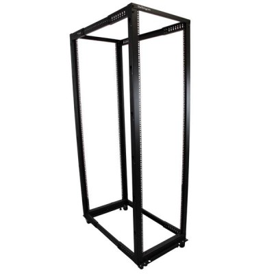 19" Startech Serverrack, 42U, öppet, 4 stolpar, justerbart djup 56-101 cm#1