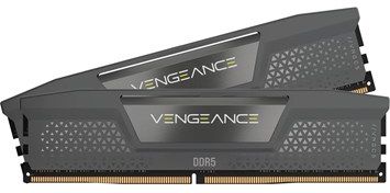 32 GB (2x16GB) DDR5-6400 Vengeance RGB CL36, AMD EXPO / XMP - Grå