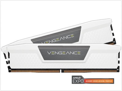 32 GB (2x16GB) DDR5-6400 Corsair Vengeance White CL36, XMP / AMD EXPO - Vit