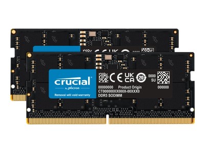 32 GB (2x16GB) DDR5-4800 SODIMM Crucial CL40