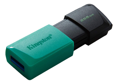 256 GB Kingston DataTraveler Exodia M, USB 3.2, Svart/Blågrön#1