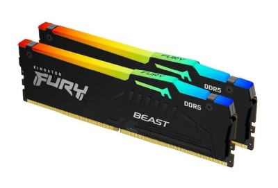 32 GB (2x16GB) DDR5-6000 Kingston FURY Beast RGB CL36, AMD EXPO - Svart#1