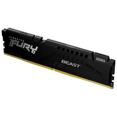 16 GB DDR5-4800 Kingston FURY Beast Black CL38, XMP - Svart